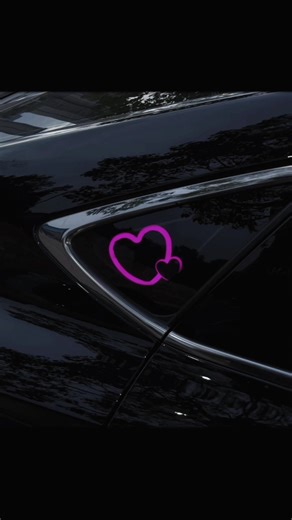 Creative Heart-Shaped Triangle Window Light for Your Car