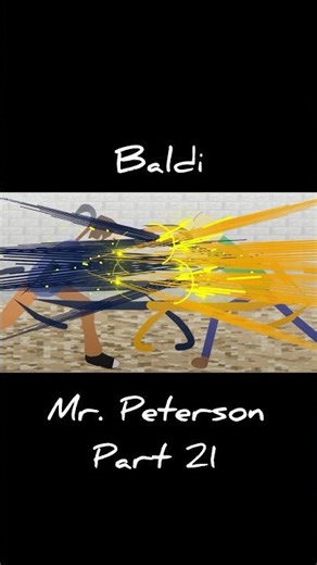 Baldi Vs Mr. Peterson Part 21 | Stick Nodes Animation Fight | Hello Neighbor Vs Baldi’s Basics