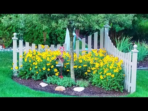 80 beautiful small fences! Decorative fences for the garden, front garden, flower beds!