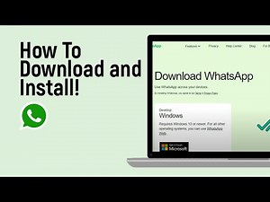 How to Download and Install WHATSAPP in PC or Laptop [easy]