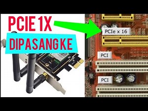 Pasang PCIE 1X ke soket slot PCIE 16X MUDAH || Installing PCIE 1X to PCIE 16X socket work 100%
