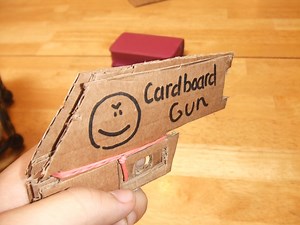 Thin Cardboard Rubber Band Gun