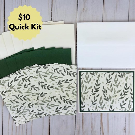 Green Vines Card Making Kit for Adults to DIY 6 Greeting Cards, Beginner Craft Kit Card Making Supplies for Basic Easy DIY Cardmaking Kit - Etsy