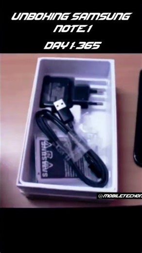 UNBOXING Samsung Galaxy Note 1 | Day 1-365 day challenge ‪@mobiletechon‬ #samsunggalaxynote1