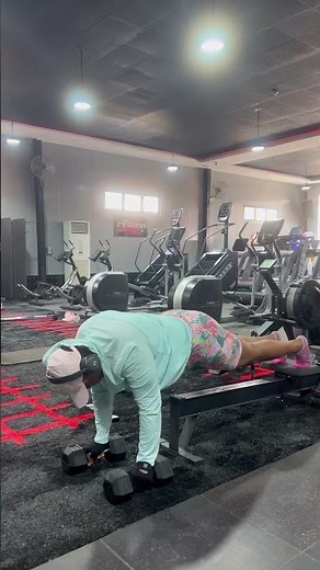 Core workout using rowing machine.