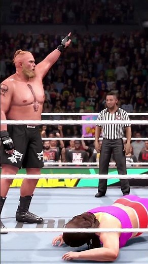 💥WWE2K25 –Brock Lesner vs. Sneha 🎮Iron Man Match🔥Intergender Wrestling Gameplay💪(Part-10)#Shorts