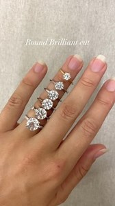 Needed the context? 🤍✨ Carat weight is always a tricky one. I think its because its often mistaken for size or mms when in fact 1 Carat = 0.20 grams. All diamond cuts are unique as they are cut by hand. This means not all 1ct round diamonds 'look' the same size from the top, even though they hold the same weight. Also a diamond wont necessarily look a lot bigger when its between 0.20ct - 0.30ct as our eyes cant usually detect these micro changes in the dimensions. The key take away here is that