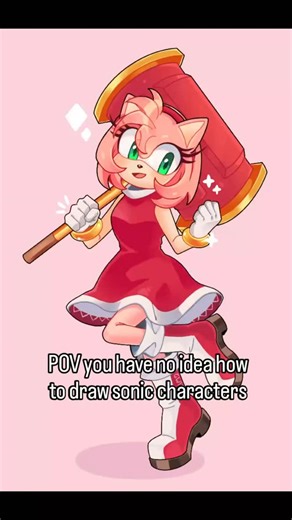 Mel on Instagram: "Here's the Amy Rose speedpaint!! Sonic characters are so cute and fun to draw! Used this Amy fanart to break out of my art block! Feeling refreshed and gonna work on more video game art working up to my next artist alley! I'll be posting the process/speed draw videos too! #sonic #sonicfanart #speedpaint #procreate #digitalart"