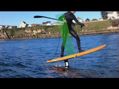 Foiling How to - Hip Movement - Riding Up and Down Waves and Bumps - Altitude Control