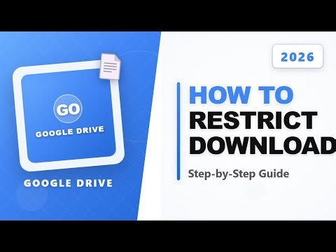 How To Restrict Download on Google Drive View Only Access