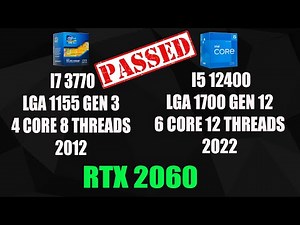 INTEL I7 3770 VS INTEL I5 12400 | RTX 2060 | 1080p | ULTRA HIGH