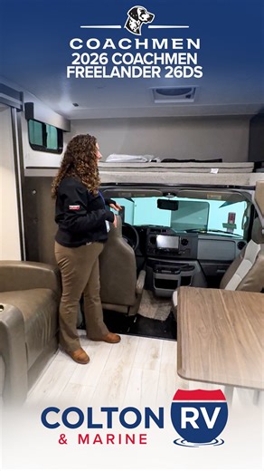At just over 27ft, the 2026 Coachmen Freelander 26DS is easy to handle but big enough to bring the whole crew. Perfect for campgrounds, road trips, and everything in between. If youâ€™re ready to move up to a Class C that makes sense for families and first-time motorhome buyers alike, this is it! For more info and pricing you can call Rhianna directly at 716-694-0188 EXT. 413, stop in and see it at both our North Tonawanda and Orchard Park, NY dealerships, or view it on our website! https://www.