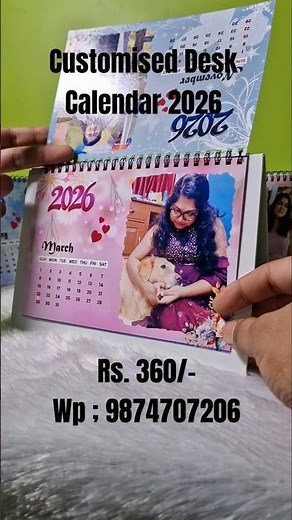 Customised Desk Calendar 2026 | Deb Design Gallery