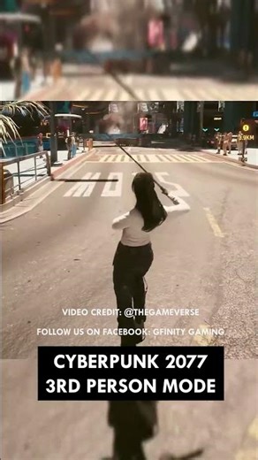 Cyberpunk 2077 in 3rd person mode is creepy AF!