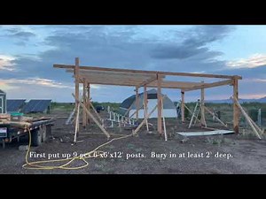 HOW TO BUILD A SIMPLE CARPORT