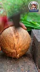Removing The Round Coconut From Its Shell #coconut #foodwithgood #shells #coconutwater | Food with Good