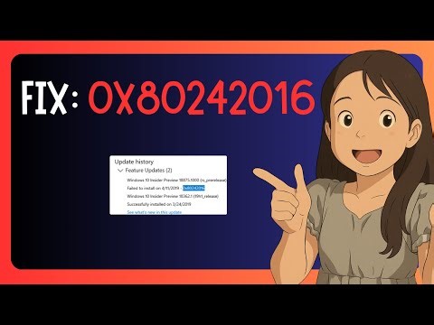 EASY FIX For 0x80242016 Error During Windows Update