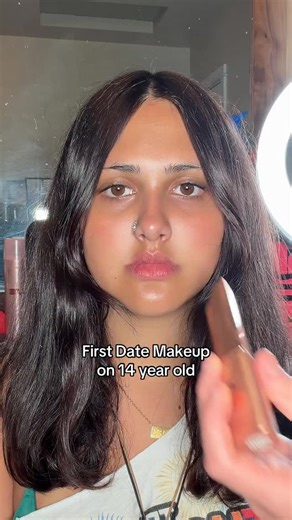 Kylie Larsen on Instagram: "FIRST DATE MAKEUP ON MY BOYFRIEND’s 14 YEAR OLD SISTER @addy_sh3arer"