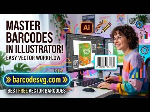 How to Add Barcodes to Your Designs in Illustrator (Free SVG Tool).