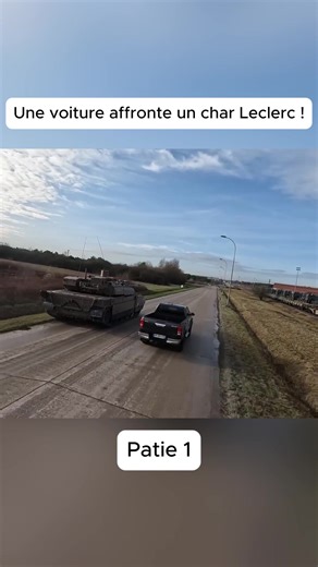 Une voiture affronte un char Leclerc ! #métiersduchar
