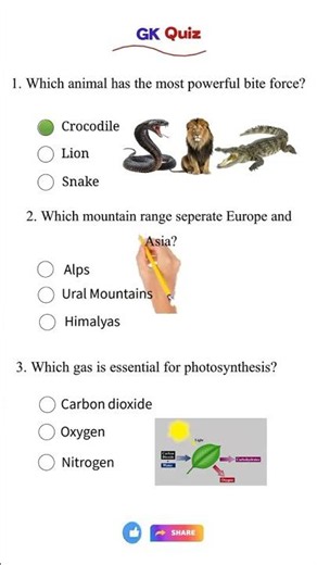 Only 1% Can Score 3/3! 🧠 General Knowledge Quiz | Trivia Questions and Answers