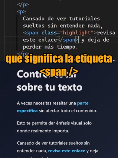 Crea un contenedor en línea para agregar estilos . . #srspes #html #desarrolloweb