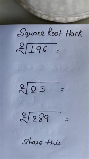 Prasanna Sinha on Instagram: "square root one hundred ninety six equals to ? #science #education #students #trendingreel #generalknowledge"