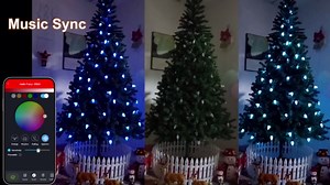 Gemce Smart C9 Christmas Outdoor Lights, 33FT 50 LEDs, APP Remote Controlled RGB String Lights, DIY Chasing Xmas Lights, Color Changing with Timer & Music Sync for Holiday Xmas Tree Decoration…