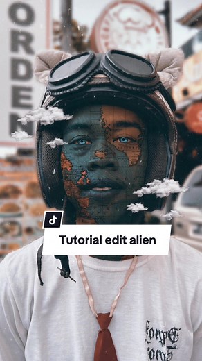 Tutorial edit foto jadi Alien👽 #tutorial #edit #andilempong #fyp