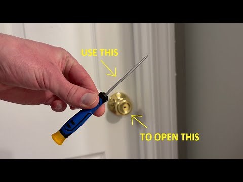 Open a Locked Door with a Screwdriver - No Key or Credit Card