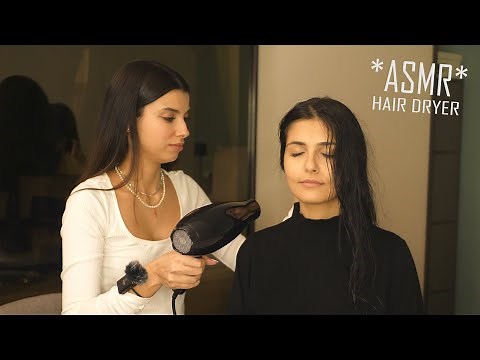 ✨ ASMR Hair Drying with Friend | Relaxing White Noise for Sleep [Ad-Free] ✨