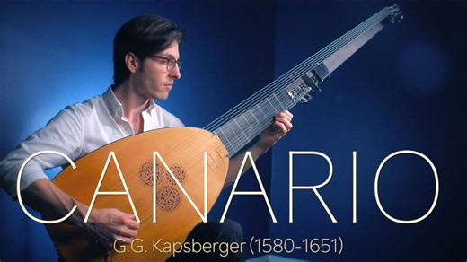 17th-century song on a Theorbo instrument.