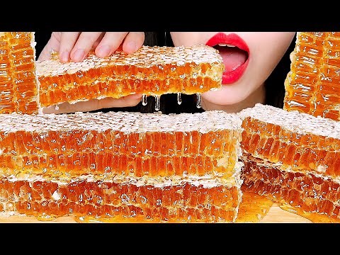 ASMR RAW HONEYCOMB 벌집꿀 먹방 리얼사운드 咀嚼音 蜂の巣 ハニカム EATING SOUNDS NO TALKING MUKBANG ZOEY ASMR 조이