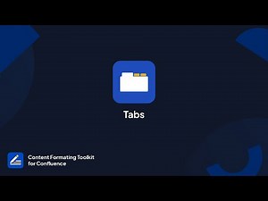 Tabs for Confluence Cloud | Content Formatting Toolkit for Confluence