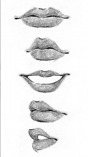 Como dibujar labios anime - Angulos ❤️ #drawing #art #anime #aprenderadibujar #cartoon #dibujar