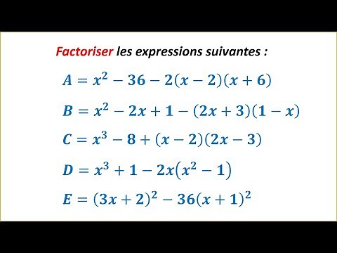 Exercice 6 dans la FACTORISATION ► ENSEMBLES DE NOMBRES ► TRONC COMMUN SCIENTIFIQUE ET TECHNOLOGIQUE