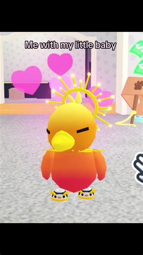 I LOVE MY SUNRISE DUCKLING HES THE CUTEST LITTLE BABYYY #ADM #adoptme #cutepets #adoptmeroblox #adoptmetrades
