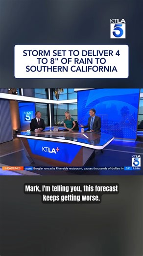 What was once a possibility of rain on Christmas has now become a certainty as a powerful storm barrels toward Southern California – with alarming rainfall totals. “It’s going to be a messy Christmas, that’s for sure,” KTLA weather anchor Mark Kriski said Monday. Full forecast: https://ktla.com/news/california/southern-california-christmas-storm-rain-forecast/ #california #cawx | KTLA 5 News