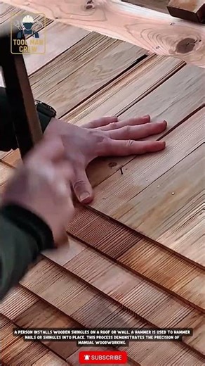 Easy Way to Install Wooden Shingles Yourself Using a Hammer