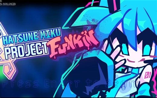【FNF】Hatsune miku - Project funkin' 全流程完成纪念