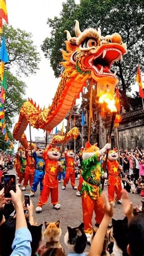 The Day Cats Became Dragon Dancers! #RemixFun #FestivalVibe