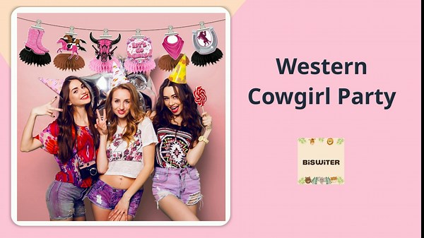 8 Pcs Disco Cowgirl Party Decorations, Western Cowgirl Party Decorations, 3D Double Side Cowgirl Centerpieces for Tables, Cowgirl Theme Party Decorations, Cowgirl Party Decorations, Lets Go Girls
