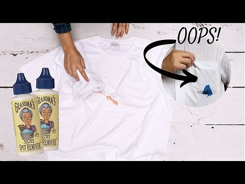 Grandma's Secret Spot Remover Tutorial - How to Remove Stain from Fabric