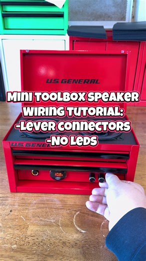 Wiring a 12V Mini Toolbox Speaker with Lever Connectors