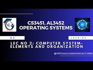 computer system - elements and organization #operatingsystems #cs3451 #al3452