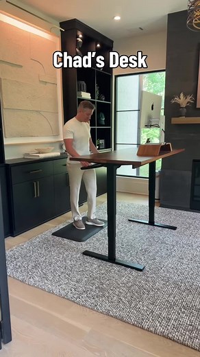 Chad's Luxury Office Desk Setup: Uplift & Room & Board