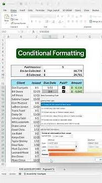 How to create a dynamic Payment Tracker in Excel! #excel #payment #spreadsheet
