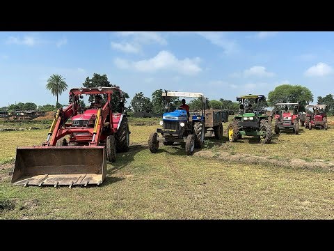 Mahindra Arjun 605 Loader Loading Mud 4 Tractors Sonalika | Mahindra | John Deere | Mahindra Yuvo