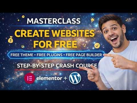 How to Build Business Websites for FREE with Elementor | Create Any Business Website Easily