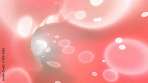 Abstract inside blood vessel motion background.